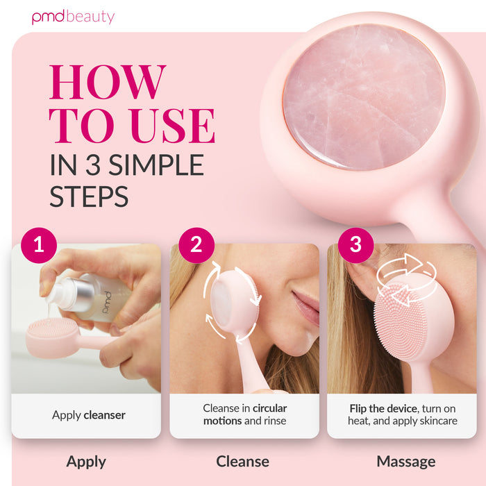 PMD Gemstone Warming Facial Cleansing Device