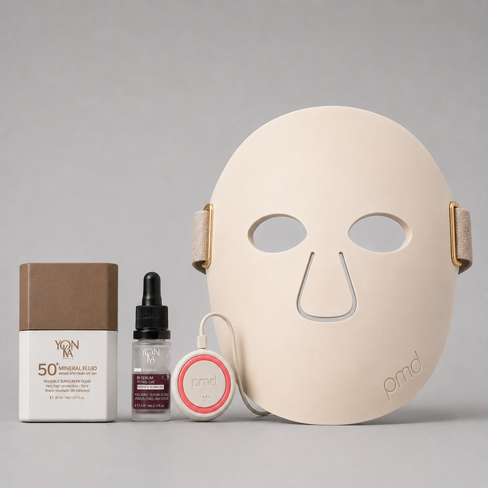 Anti-Aging Treatment Kit with PMD LED Mask Technology