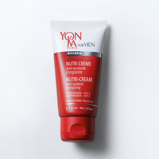 Men's Nutri-Creme 50 ml jar Yon-Ka Paris vitamin-rich gel cream with cold-pressed olive oil and pumpkin seed oil