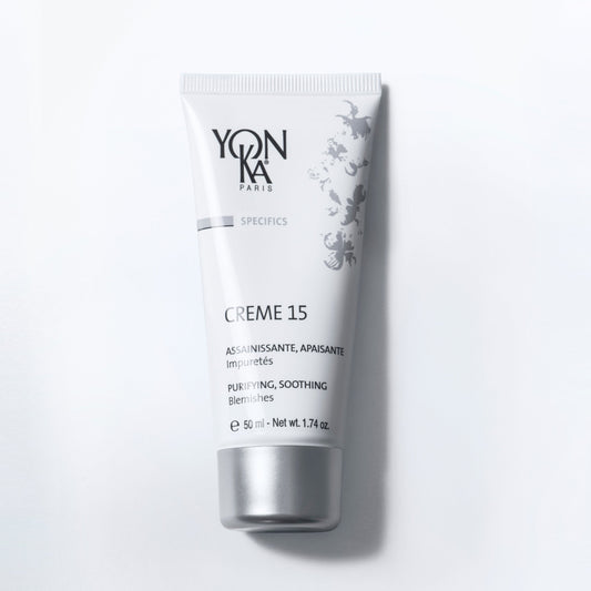 Yon-Ka Paris Creme 15 50 ml blemish treatment jar labeled for oily blemish-prone skin
