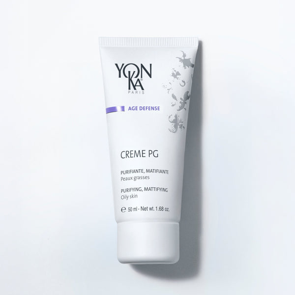 Creme PG 50 ml jar with silver cap Yon-Ka Paris mattifying day cream label