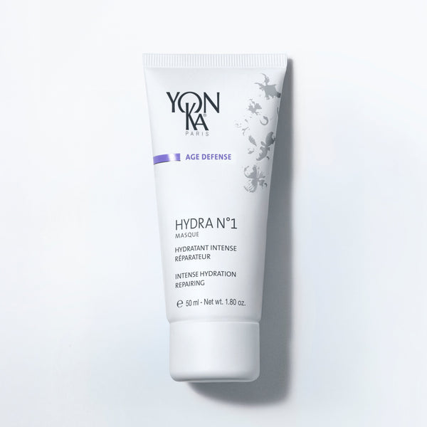 Hydra N°1 Masque 50 ml jar labeled Yon-Ka Paris hydrating mask showing product name and 50 ml designation