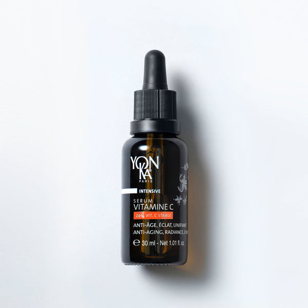 SERUM VITAMINE C 20% amber dropper bottle with Yon‑Ka Paris label and key ingredients listed